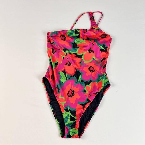 Sanctuary Printed Gardener One-Shoulder One-Piece Swimsuit - Picture 4 of 9